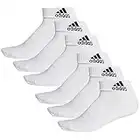 adidas Ankle/Quarter Socken Unisex Kurzsocke Knöchelsocke 6 Paar, Farbe:White, Socken & Strümpfe:40-42