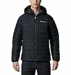 Columbia Hombre Chaqueta Acolchada Con Capucha, Black, M