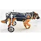 SYTH Hunderollstuhl Wheels Dog Wheelchair Für mittelgroße Hunde,Hundehund Rollstuhl Hinterbein Rehabilitation für Behinderten, 2 Räde 4 Größe Wählen Sie,15-60 kg