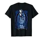 Mexikanische Decke mit Motiv Jungfrau Maria Chicano, Blau T-Shirt