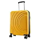 Cabin Max Velocity Valise à 4 Roues Rigide Ultra Légère |Valise Bagage de Cabine en ABS Solide 55x40x20 avec Zip Extensible à 55x40x25. Approuvé par Voli Ryanair, EasyJet, BA (Jaune Toscan)