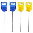 TFTEK Soil moisture meter, plant hygrometer, water monitor tester, for garden, flower pots, lawn, 4 Pack