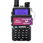 Mirkit - Baofeng MK4 Max Power 8Watt - Funkgerät mit 1800 mAh Batterie - Funkgerät 10 km Reichweite mit Headset - VHF UHF Funkgerät, 128 Kanäle - Handfunkgerät, 1 Stück