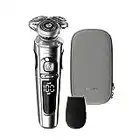 Philips Norelco Shaver 9000 Prestige, Rechargeable Wet or Dry Electric Shaver with Trimmer Attachment and Premium Case, SP9820/87