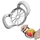 Apple Slicer,Apple Corer,Latest 12-Blade Extra Large Apple Corer Slicer,Stainless Steel Apple Cutter Heavy Duty,Fruit Core/Slicer,Wedger,Remover,Divider for Up to 4 Inches Apples