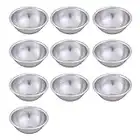 10 Stück Bath Bomb Molds Kit, 5.5cm Aluminium Badekugelformen DIY Seifenform Kuchen Molds für Hausgemachte Badebomben und Cupcakes