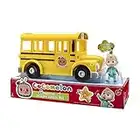 CoComelon Official Musical Yellow School Bus, Plays Clips from 'Wheels on The Bus,' Featuring Removable JJ Figure Character Toys for Babies, Toddlers, and Kids