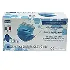 50 Mascherine Chirurgiche Monouso di Tipo II R, Mascherine Chirurgiche Azzurre Altamente Filtranti con 3 Strati di Protezione in TNT, Mascherine Chirurgiche 100% Made in Italy - HI-TECH ITALIA STORE