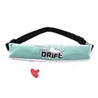 DRIFT Life Jacket Manual Inflatable Mechanism Teen to Adult Life Vest Fanny Pack Inflatable PFD Waist Belt US Coast Guard Approved CO2 Included Unisex