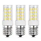 LED Microwave Appliance Light Bulb for Refrigerator Range Hood Over Stove Equivalent 40W Incandescent Bulb E17 Intermediate Screw Base 120V 5W 450LM Daylight White 6000K Non-Dimmable Pack of 3