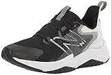 New Balance Kid's Rave Run V2 Lace-up Sneaker, Black/White, 4 Big Kid