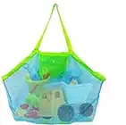 Annhao Bolsa Grande de Malla para Juguetes de Playa, Bolsa Plegable de Malla Playa, Niños Juguetes de Bolsa de Almacenamiento para al Aire Libre Natación Piscina Viajes Toallas Juguetes (Verde)