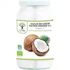 Huile de Coco Bio - Bioptimal - Huile de Noix de Coco Extra Vierge Naturelle - Pour Cheveux Corps Peau Visage Lèvres - Cuisson des Aliments - Sri Lanka - Certifié Biologique par Ecocert - 1000 ml 1 kg