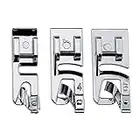 3Pcs Narrow Rolled Hem Sewing Machine Presser Foot Set (3mm, 4mm and 6mm) for Low Shank Snap-On Singer, Brother, Babylock, Euro-Pro, Janome, Kenmore, White, Elna Sewing Machines