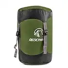 REDCAMP Compression Stuff Sack, Lightweight Sleeping Bag Compression Sack Great for Backpacking, Hiking and Camping, Army Green L