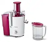 Bosch VitaJuice 2 Exprimidor eléctrico, 160 W, 2 litros, Stainless Steel, 2 Velocidades, Rosa