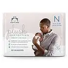 Amazon Brand - Mama Bear Plush Protection Diapers, Hypoallergenic, Size Newborn, 32 Count