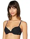 Iris & Lilly Soutien-Gorge Push-Up en Dentelle Femme, Noir, 95B