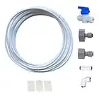 Vyair Connection Kit 3 for Fridge Water Filter Plumbing / Hose Installation Compatible with American Style Refrigerators, Includes Connector Fittings & 1/4" Pipe (5m)