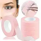 Kalolary 5 Rollos Cinta de Pestañas, Cinta para Extension de Pestañas Microporo Cintas Adhesiva Médica para Maquillaje de Belleza Ideal para Uso Individual o Profesional