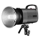 NEEWER Upgraded S101-300W Studio Monolight Strobe Flash 300W 5600K All Metal with Optical Slave Mode, Adjustable Brightness/Modeling Lamp/Bowens Mount/Silent Fan for Product Portrait Photography