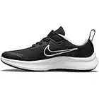 NIKE Boy's Unisex Kids Star Runner 3 Tennis Shoe, Black/Black-dk Smoke Grey, 13.5 UK Child