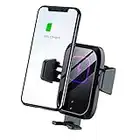 Gaosaili Wireless Car Charger, 15W Qi Fast Charging Auto-Clamping Car Phone Mount, Air Vent Dashboard Car Phone Holder for iPhone SE/12/12 Pro Max/11/11 Pro, for Galaxy S20 Series/Note10/S10, etc