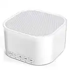 Magicteam Sleep Sound White Noise Machine with Natural Soothing Sounds and Memory Function 32 Levels of Volume Powered by AC or USB and Sleep Timer Sound Therapy for Baby Kids Adults (White)