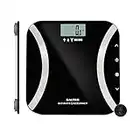 Salter 9173 BK3R Ultimate Accuracy Analyser Bathroom Scale, Weighs Body Fat/Water, Muscle Mass, BMI and BMR, 50 g Increments for Precision, 12 User Memory, Athlete/Child Mode, 180KG Capacity, Black