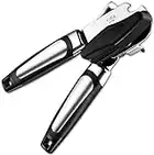 Can Opener Manual, Handheld Strong Heavy Duty Can Opener, Anti-slip Hand Grip, Stainless Steel Sharp Blade, Ergonomic and Easy to Use, with Large Turn Knob