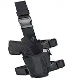 Drop Leg Holster Molle Airsoft Holster Thigh Pistol Gun Holster Tactical Adjustable Right Handed Carlebben (Black)