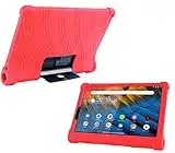 YGoal Custodia per Lenovo Yoga Smart Tab - Leggera Custodia Protettiva per Bambini Morbida Silicone Case Cover per Lenovo Yoga Smart Tab YT-X705, Rosso