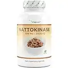 Nattokinase - 180 Kapseln mit je 100 mg (20.000 FU/g) - 6 Monatsvorrat - Laborgeprüft - Hochdosiert - Vegan - Aus GMO-freien Soja - Ohne unerwünschte Zusätze