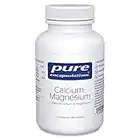 Pure Encapsulations - Calcium-Magnésium (Citrate) - Citrate de Calcium Végan avec Magnésium Hautement Absorbable - 90 Gélules Véganes