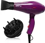 GRT PRO secador de pelo, secador de pelo con difusor, secador de pelo profesional 3500W, cuidado iónico - Anti Frizz, motor de AC duradero, 2 velocidades 3 ajustes de calor (morado)