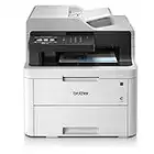 Brother MFC-L3730CDN Colour Laser Printer - All-in-One, USB 2.0/Network, Printer/Scanner/Copier/Fax Machine, 2 Sided Printing, A4 Printer, Small Office/Home Office Printer