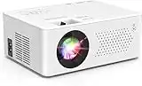 Hiwoly Mini Projector with 9500 Brightness,1080P Supported Portable Home Theater Movie Projector, Compatible with TV Stick,HDMI,USB,VGA,AV for Home Entertainment