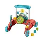 Fisher-Price Marcheur à 2 visages avec activités avec lumières et sons, jouet pour marcher ou s'asseoir, cadeau bébé +6 mois (Mattel HJP46)