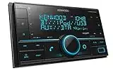 Kenwood DPX304MBT Double DIN in-Dash Digital Media Receiver with Bluetooth, Mechless Car Stereo Receiver, Black