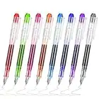 Dacitiery 8Pcs Disposable Fountain Pens, 0.5mm Fine Nib Colored Ink Pens Nib Fountain Pen Set for Sketching, Journaling, Calligraphy, Doodling and Gifts