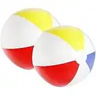 com-four® 2X Pallone da Spiaggia Gonfiabile - Palla per Piscina - Pallone per Spiaggia, Piscina e Lago Balneabile - Giocattolo da Bagno - Ø 32 cm (02 Pezzi)