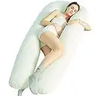 BIG 12FT U PILLOW ULTIMATE MATERNITY SUPPORT PILLOW - HOLLOWFIBRE - U SHAPED U PILLOW SOFT CUDDLE PILLOW FULL LENGTH BODY PILLOW