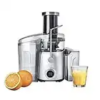 Solis Juice Fountain Compact 8451 Exprimidor Eléctrico - Potente licuadora para zumos y sopas - 4 niveles de velocidad - Fácil de limpiar - Exprimidor de Acero Inoxidable - Plata