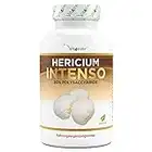 Hongo Hericium Erinaceus - 1300 mg por porción diaria - 180 Cápsulas - Premium: 30% Polisacáridos y 5% Beta Glucano - Alta dosis - 100% Extracto de Hongo Erizo Espinoso - Vegano