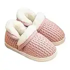 Toddler Boys Girls Slippers Fluffy Little Kids Knitted House Slippers Warm Fur Cute Animal Home Slipper Fuzzy Comfy Plush Memory Foam House Boots (Toddler/Little Kid)