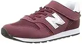 New Balance Bambine e ragazze YV373V2, Scarpe da Ginnastica, Burgundy, 38 EU