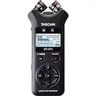 Tascam DR-07X Stereo Handheld Digital Audio Recorder and USB Audio Interface, Black, 2-channel (Stereo) / 1-channel (Mono)