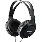 Panasonic Headphones, Lightweight Over the Ear Wired Headphones with Clear Sound and XBS for Extra Bass, Long Cord, 3.5mm Jack for Phones and Laptops – RP-HT161-K (Black)