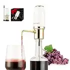 WIWONEY Aeratore per vino elettrico premium, decanter per vino automatico multi-intelligente, dispenser per vino ricaricabile USB one-touch