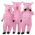 JASHKE Inflatable Costume Pig Costume Inflatable Halloween Costumes Fancy Dress for Adult (1pcs)